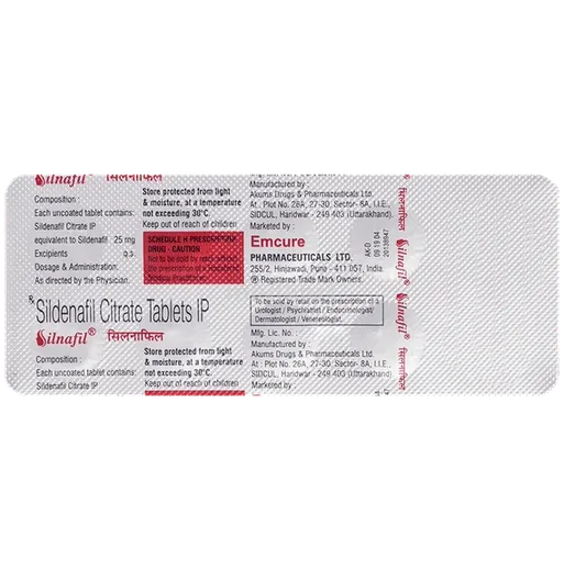 silnafil 25mg tablet 10's
